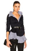 Monse Cotton Canvas Jacket In Blue