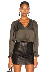 Ulla Johnson Eileen Blouse In Green