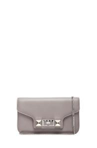 Proenza Schouler Ps11 Smooth Calf Leather Chain Wallet In Gray