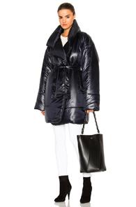 Norma Kamali Sleeping Bag Coat In Blue