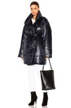 Norma Kamali Sleeping Bag Coat In Blue
