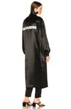 Jil Sander Logo Robe In Black