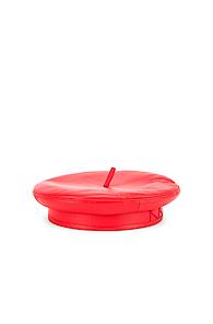 Ruslan Baginskiy Leather Cap In Red