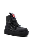 Fenty By Puma Nubuck Sneaker Boots In Black