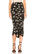 Preen By Thornton Bregazzi Shirley Skirt In Black,floral,pink