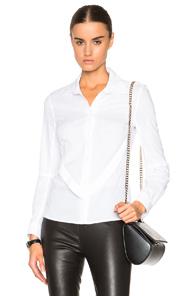 Ann Demeulemeester Cotton Button Down Shirt In White