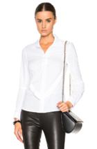 Ann Demeulemeester Cotton Button Down Shirt In White