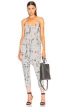 Raquel Allegra Drop Rise Romper In Blue,ombre & Tie Dye