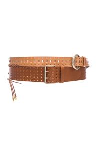 Maison Margiela Double Belt In Brown