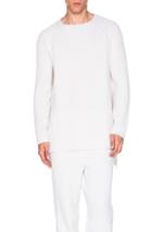 Baja East Cashmere Fisherman Rib Sweater In White
