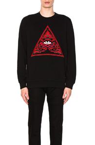 Givenchy Triangle Realize Sweatshirt In Black