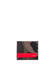 Givenchy Leather Billfold Wallet In Green,abstract
