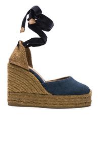 Castaner Canvas Carina Wedge Espadrilles In Blue
