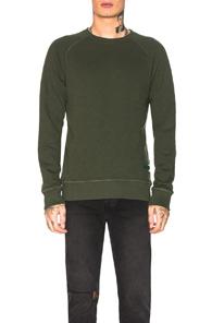 Nudie Jeans Green Samuel Sweatshirt In Green