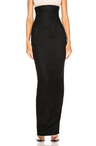 Rick Owens Dirt Pillar Skirt In Black