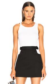 Helmut Lang Chewed Up Tank Top In White