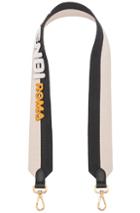 Fendi X Fila Ribbon Logo Bag Strap In Black,neutral