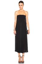 Dion Lee Soft Tailoring Belted Overlay Dress In Black