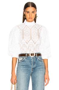 Ganni Falcon Top In White