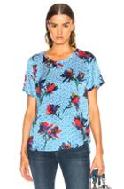 Equipment Hana Blouse In Blue,geometric Print,floral