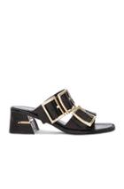 Tibi Leather Kari Sandals In Black