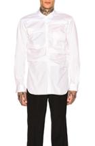 Comme Des Garcons Homme Plus Long Sleeve Shirt In White
