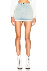 Alexander Wang Hi Rise Skirt In Blue