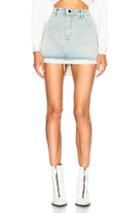 Alexander Wang Hi Rise Skirt In Blue