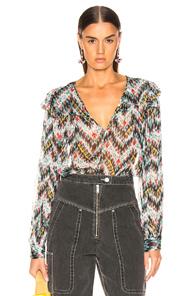 Isabel Marant Etoile Enfield Top In Abstract,green