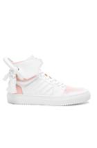 Buscemi 110mm Leather Sneakers In White,pink