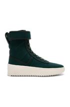 Fear Of God Nylon Military Sneakers In Green