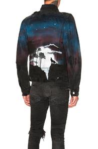 Amiri Airbrush Trucker In Black