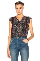 Ulla Johnson Posy Top In Blue,floral