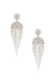 Oscar De La Renta Waterfall Earrings In Metallic