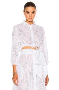 Lisa Marie Fernandez Bubble Top In White