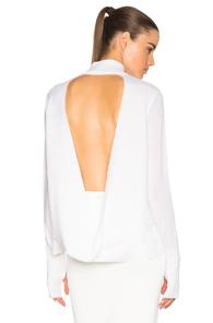 Dion Lee Merino Loop Back Sweater In White