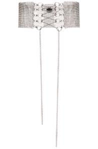 Fannie Schiavoni Lace Up Belt In Metallics