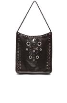 Proenza Schouler Medium Leather Tote With Grommets In Black