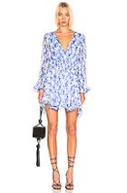 Caroline Constas Olena Dress In Blue,floral,white