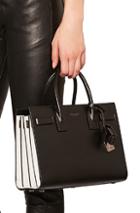 Saint Laurent Baby Colorblock Sac De Jour In Black