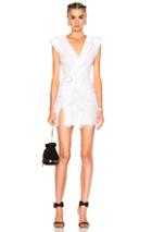 Alessandra Rich Lace Mini Dress In White