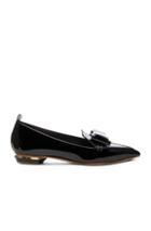 Nicholas Kirkwood Patent Leather Bow Beya Loafers In Black