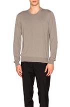 Maison Margiela Elbow Patches Sweater In Gray