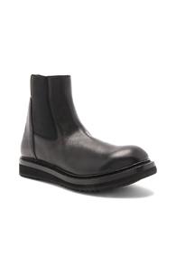 Rick Owens Elastic Leather Creepers In Black