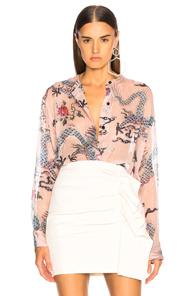 Isabel Marant Daws Top In Floral,pink
