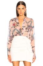 Isabel Marant Daws Top In Floral,pink