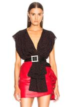 Magda Butrym Durres Top In Blue,geometric Print