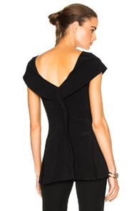 Stella Mccartney Stretch Cady Top In Black