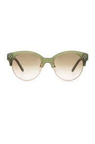 Chloe Boxwood Sunglasses In Green