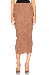 Tibi Shift Skirt In Metallics